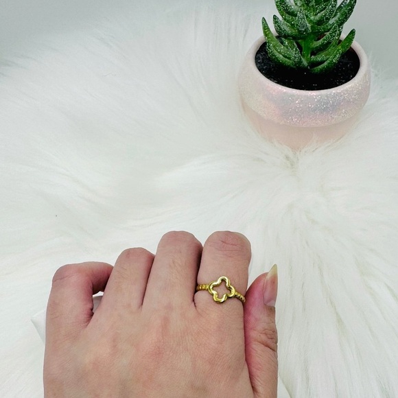 Women’s Jewelry Ring Bundle - Stainless Steel, 18K Gold Plated - Picture 4 of 9